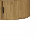 Τραπέζι Σαλονιού Scandi Pakoworld Mdf Σε Φυσική Απόχρωση Φ80X35.5Εκ