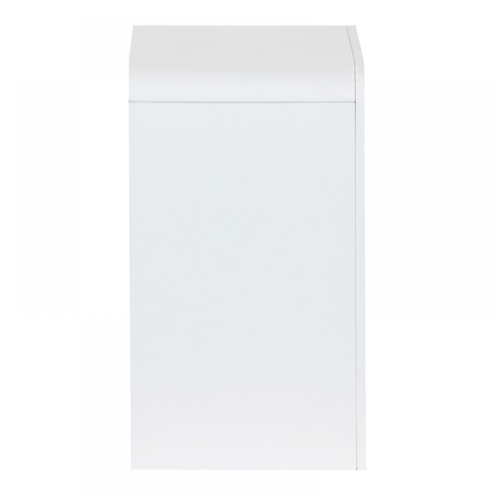 Κομοδίνο Zeplen Pakoworld Mdf Σε Λευκή Απόχρωση 40X30X53Εκ