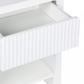 Κομοδίνο Zeplen Pakoworld Mdf Σε Λευκή Απόχρωση 40X30X53Εκ