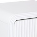 Κομοδίνο Zeplen Pakoworld Mdf Σε Λευκή Απόχρωση 40X30X53Εκ