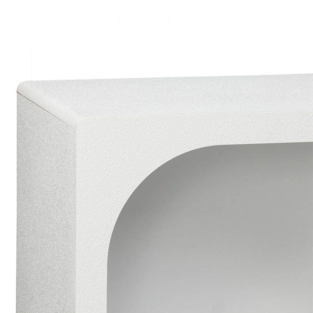 Μπουφές Emersi Pakoworld Με Ράφια Mdf Σε Λευκή Απόχρωση 164X34X76Εκ