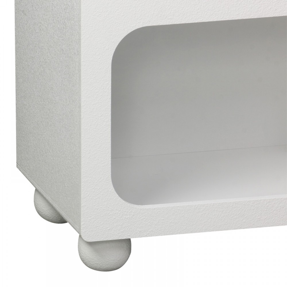 Μπουφές Emersi Pakoworld Με Ράφια Mdf Σε Λευκή Απόχρωση 164X34X76Εκ