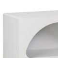 Βιβλιοθήκη-Ραφιέρα Emersi Pakoworld Mdf Σε Λευκή Απόχρωση 70X35X100Εκ