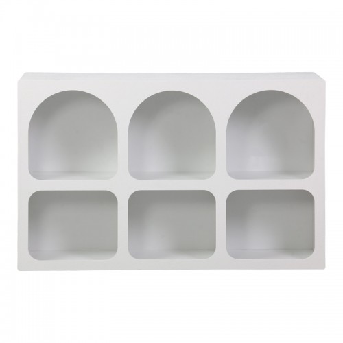 Μπουφές Emersi Pakoworld Με Ράφια Mdf Σε Λευκή Απόχρωση 120X35X76Εκ