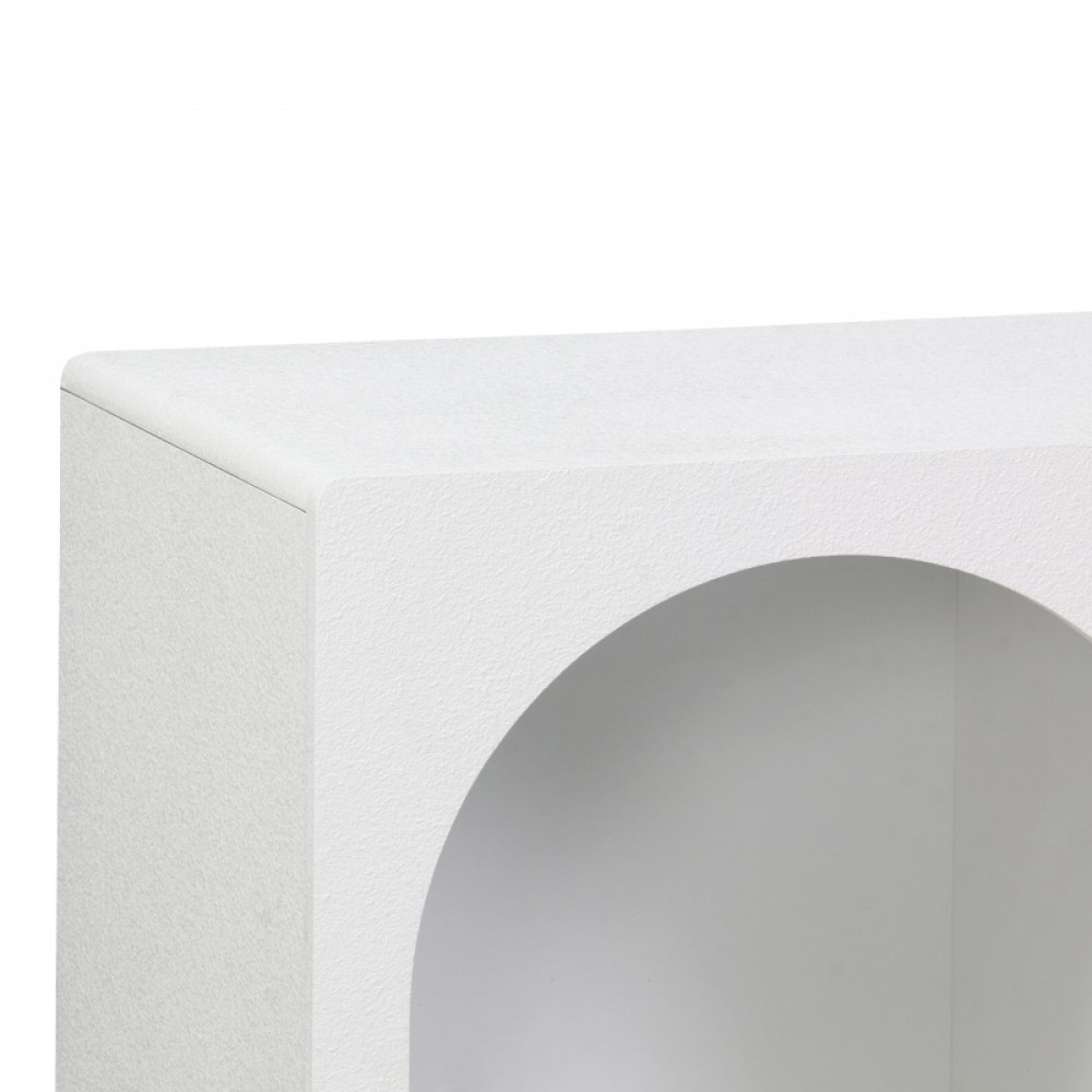 Μπουφές Emersi Pakoworld Με Ράφια Mdf Σε Λευκή Απόχρωση 120X35X76Εκ