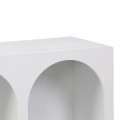 Μπουφές Emersi Pakoworld Με Ράφια Mdf Σε Λευκή Απόχρωση 120X35X76Εκ