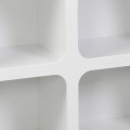Μπουφές Emersi Pakoworld Με Ράφια Mdf Σε Λευκή Απόχρωση 120X35X76Εκ