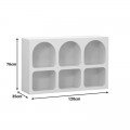 Μπουφές Emersi Pakoworld Με Ράφια Mdf Σε Λευκή Απόχρωση 120X35X76Εκ