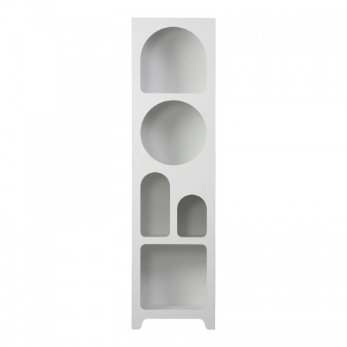 Βιβλιοθήκη Emersi Pakoworld Mdf Σε Λευκή Απόχρωση 48X35X180Εκ