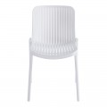 Καρέκλα Teragi Στοιβαζόμενη Pakoworld Pp Με Uv Protection Λευκή 58X43.5X82Εκ