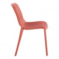 Καρέκλα Teragi Στοιβαζόμενη Pakoworld Pp Με Uv Protection Terracotta 58X43.5X82Εκ