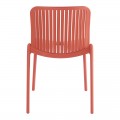 Καρέκλα Teragi Στοιβαζόμενη Pakoworld Pp Με Uv Protection Terracotta 58X43.5X82Εκ