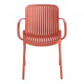 Πολυθρόνα Teragi Στοιβαζόμενη Pakoworld Pp Με Uv Protection Terracotta 59X57X82Εκ