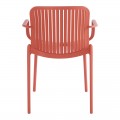 Πολυθρόνα Teragi Στοιβαζόμενη Pakoworld Pp Με Uv Protection Terracotta 59X57X82Εκ