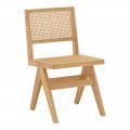 Καρέκλα Winslow Pakoworld Φυσικό Rubberwood 45X56X82Εκ