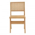 Καρέκλα Winslow Pakoworld Φυσικό Rubberwood 45X56X82Εκ