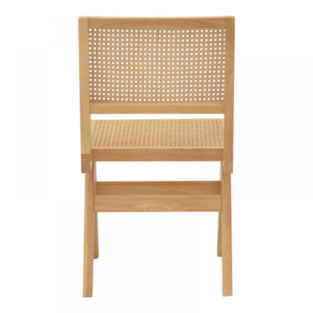 Καρέκλα Winslow Pakoworld Φυσικό Rubberwood 45X56X82Εκ