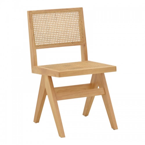 Καρέκλα Winslow Pakoworld Φυσικό Rubberwood 45X56X82Εκ