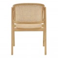Πολυθρόνα Wenzy Pakoworld Φυσικό Rattan - Μασίφ Ξύλο Toon 59X58X78Εκ