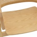 Πολυθρόνα Wenzy Pakoworld Φυσικό Rattan - Μασίφ Ξύλο Toon 59X58X78Εκ