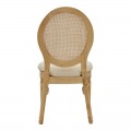 Καρέκλα Canco Pakoworld Φυσικό Rubberwood-Φυσικό Rattan 50X53X98Εκ