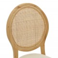 Καρέκλα Canco Pakoworld Φυσικό Rubberwood-Φυσικό Rattan 50X53X98Εκ