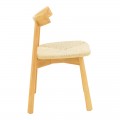 Καρέκλα Clareta Pakoworld Rubberwood-Σχοινί Σε Φυσική Απόχρωση 53X55X79Εκ