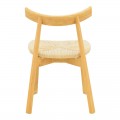 Καρέκλα Clareta Pakoworld Rubberwood-Σχοινί Σε Φυσική Απόχρωση 53X55X79Εκ