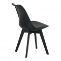 Καρέκλα Gaston I Pakoworld Pp-Pu Σε Μαύρη Απόχρωση 48.5X53.5X81.5Εκ