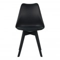 Καρέκλα Gaston I Pakoworld Pp-Pu Σε Μαύρη Απόχρωση 48.5X53.5X81.5Εκ