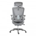 Καρέκλα Γραφείου Εργασίας Zenyk Pakoworld Mesh Σε Grey Απόχρωση 63X70X126Εκ