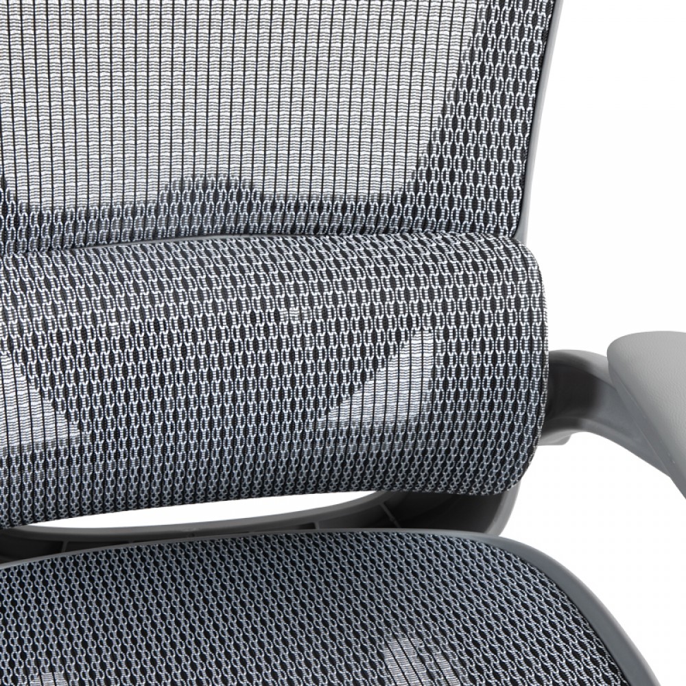 Καρέκλα Γραφείου Εργασίας Zenyk Pakoworld Mesh Σε Grey Απόχρωση 63X70X126Εκ