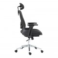 Καρέκλα Γραφείου Εργασίας Mergi Pakoworld Μαύρο Mesh 62X63X120Εκ