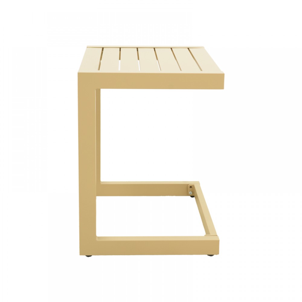 Τραπέζι Aether Pakoworld Cappuccino Αλουμίνιο 37.5X36.5X53Εκ