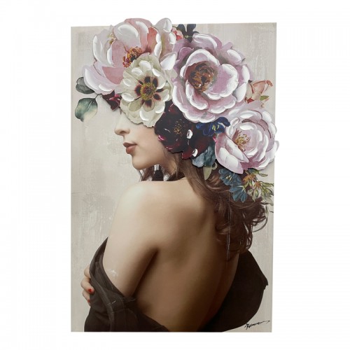 Πίνακας Σε Καμβά Bezira 3D Inart 60X3X90Εκ