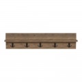 Κρεμάστρα Τοίχου Esform Pakoworld Oak Μελαμίνης 80X11X18Εκ