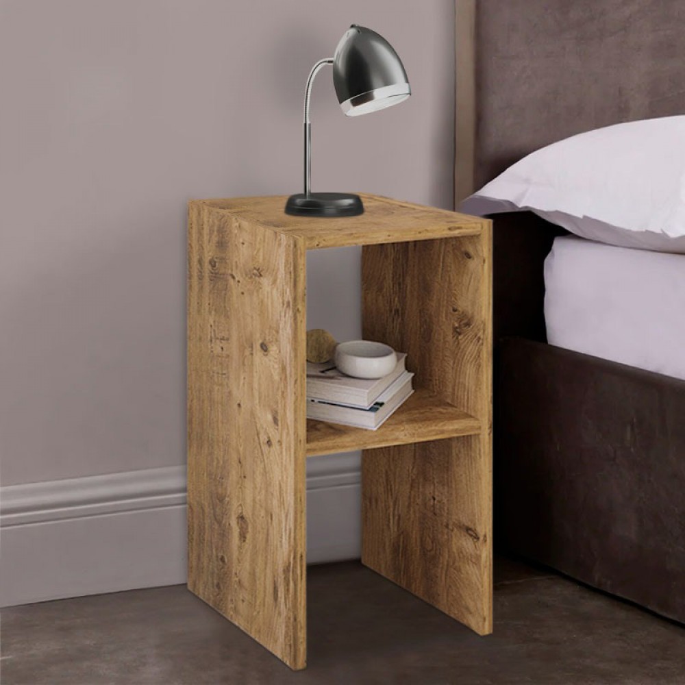 Κομοδίνο Deseo Pakoworld Σε Oak Απόχρωση 30X30X60Εκ