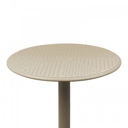 Τραπέζι Merkon Pakoworld Διάτρητο Cappuccino Pp Φ60X75Εκ