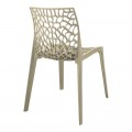 Καρέκλα Στοιβαζόμενη Hush Pakoworld Pp Σε Cappuccino Απόχρωση 41X53X80.5Εκ