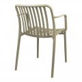 Πολυθρόνα Zoi Pakoworld Pp Cappuccino 54X57.5X79Εκ