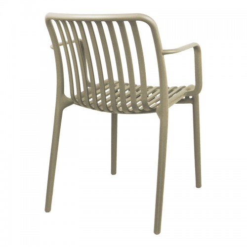 Πολυθρόνα Zoi Pakoworld Pp Cappuccino 54X57.5X79Εκ