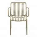 Πολυθρόνα Zoi Pakoworld Pp Cappuccino 54X57.5X79Εκ
