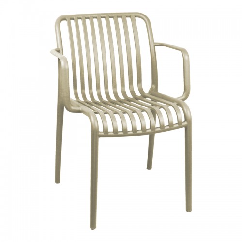 Πολυθρόνα Zoi Pakoworld Pp Cappuccino 54X57.5X79Εκ