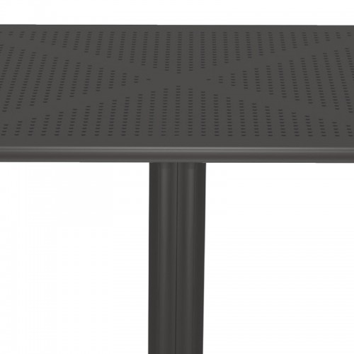 Τραπέζι Groovy Pakoworld Pp Διατρητο Ανθρακί 60X60X76Εκ