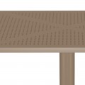 Τραπέζι Groovy Pakoworld Pp Διατρητο Cappuccino 60X60X76Εκ