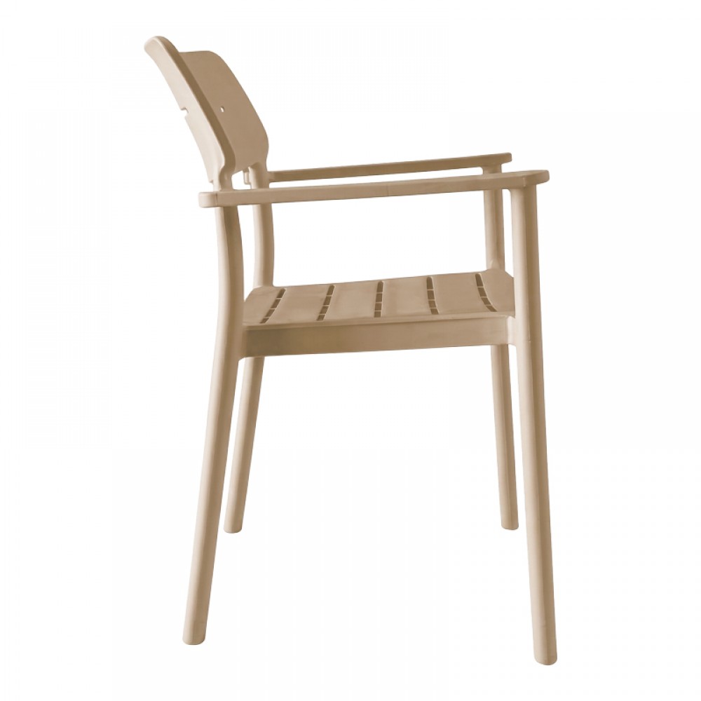 Πολυθρόνα Pilma Pakoworld Cappuccino Pp 57X54X82Εκ
