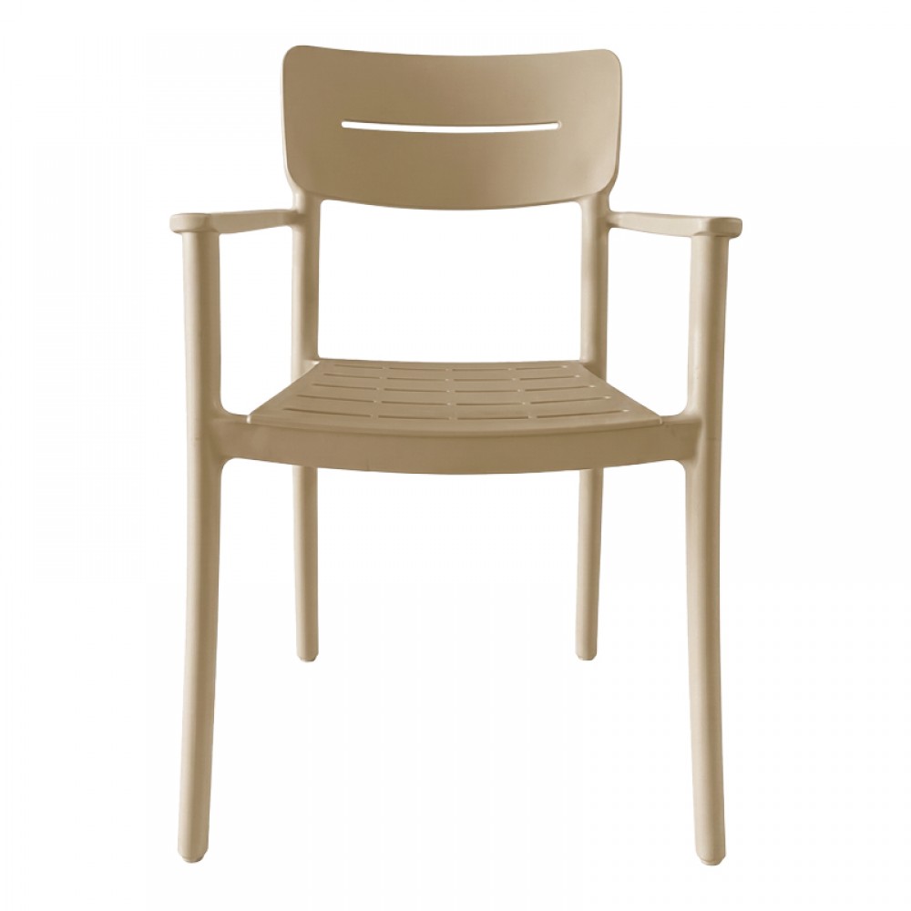 Πολυθρόνα Pilma Pakoworld Cappuccino Pp 57X54X82Εκ