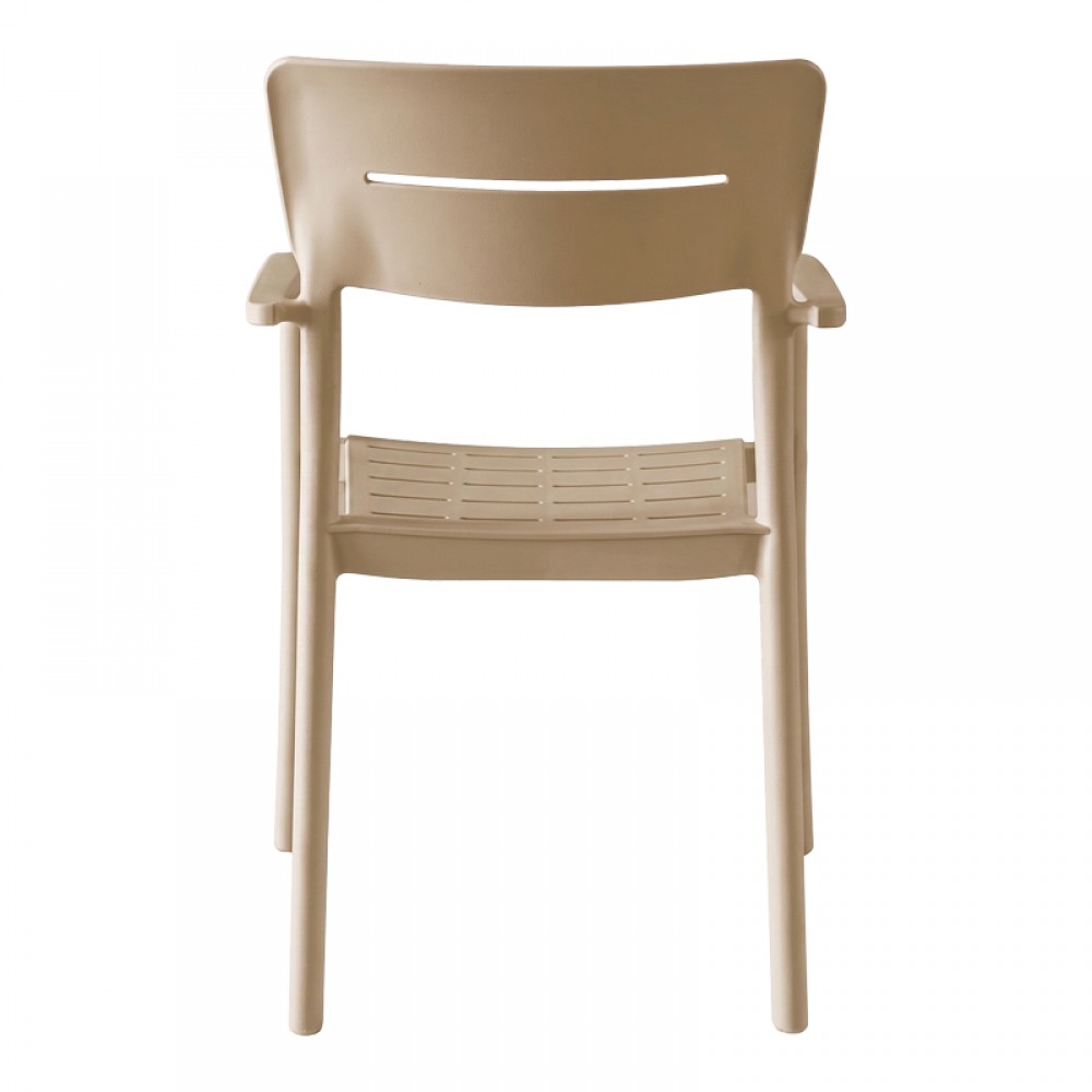 Πολυθρόνα Pilma Pakoworld Cappuccino Pp 57X54X82Εκ
