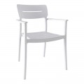 Πολυθρόνα Pilma Pakoworld Λευκό Pp 57X54X82Εκ