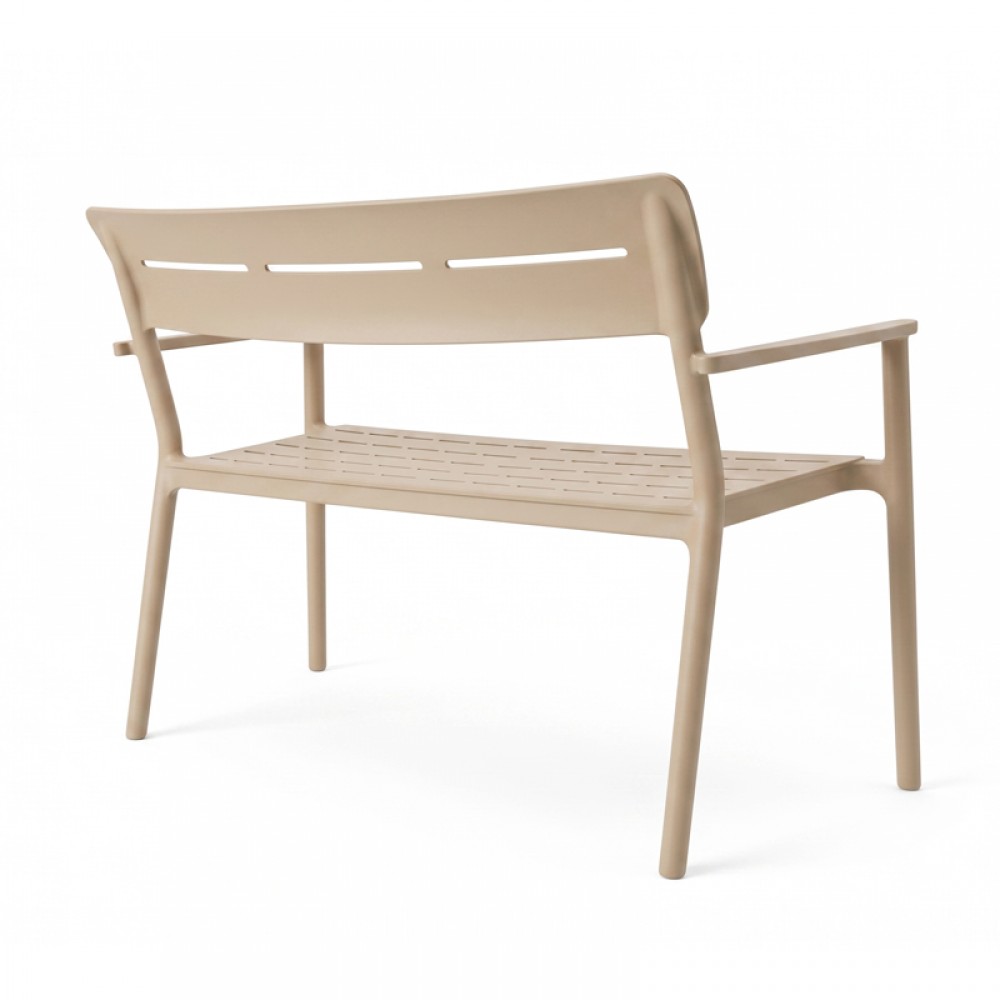 Παγκάκι Διθέσιο Cadrin Pakoworld Cappuccino Pp 117X60X83Εκ